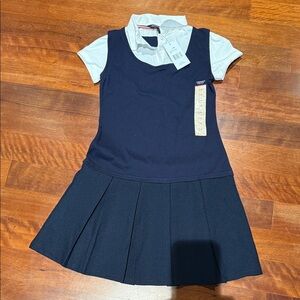 French Toast Dark Blue A-Line Dress School Uniform